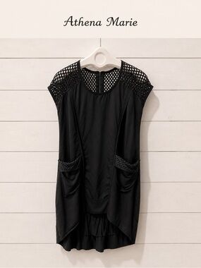 Mesh Panel Dress – Athena Marie -M